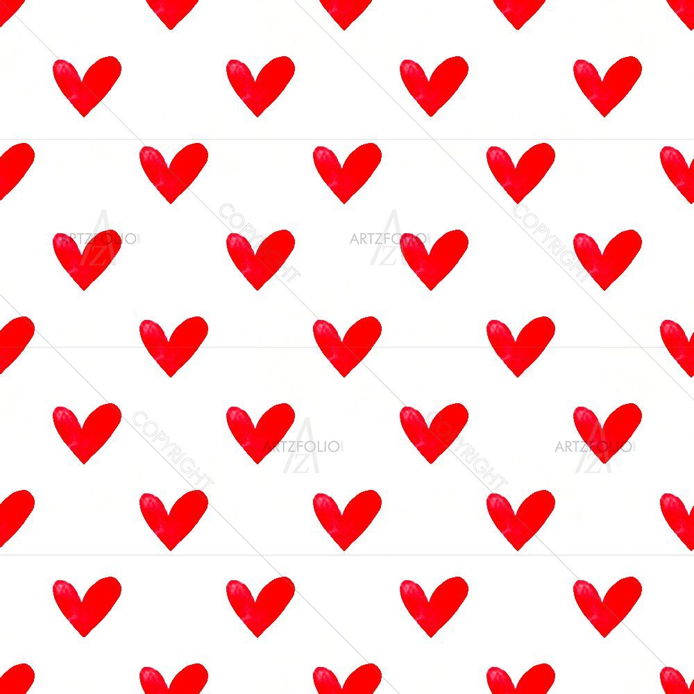 Watercolor Red Heart — custom-size art design 5015139