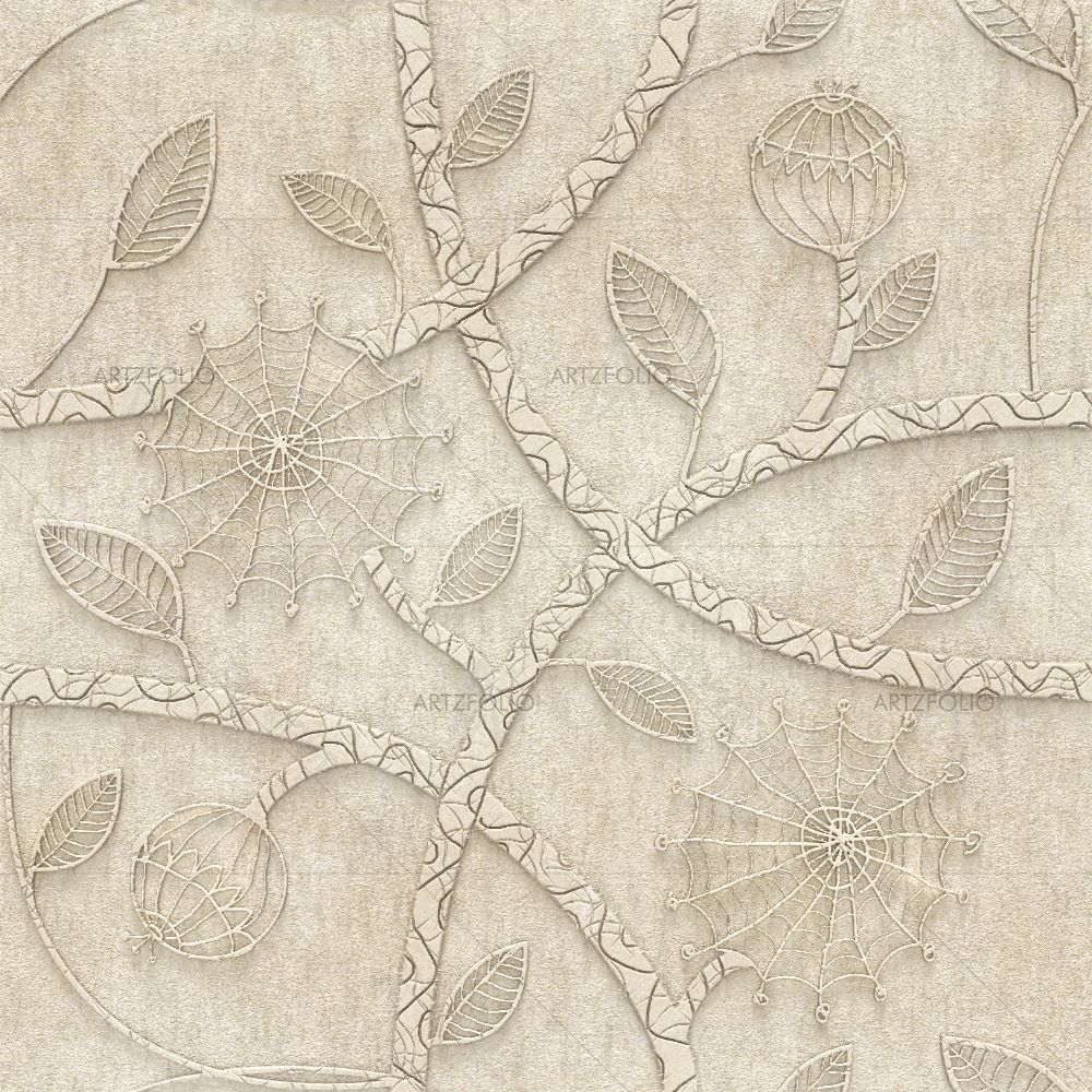 3D Floral Ornament — Botanical custom art by ArtzFolio