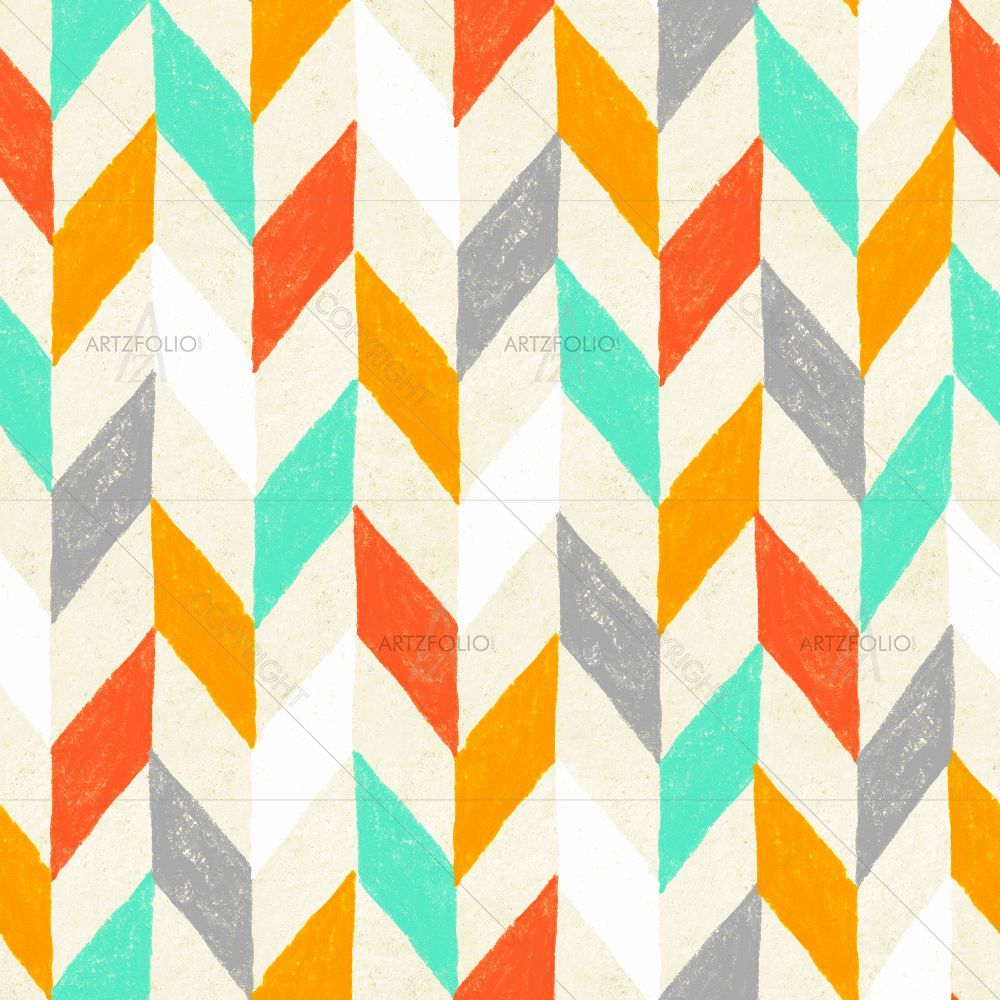 Colorful Zig Zag D1 — custom-size art design 5015146