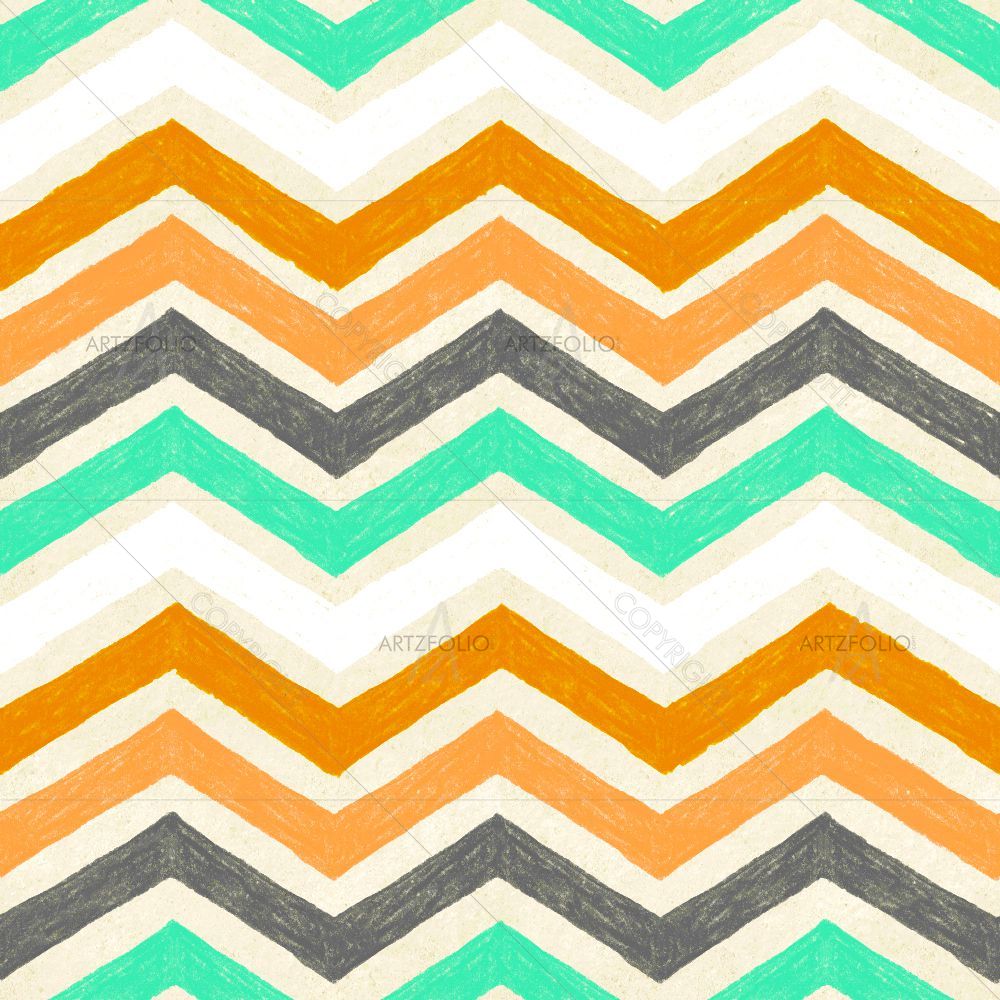 Hand Drawn Chevron — Abstract custom art by ArtzFolio