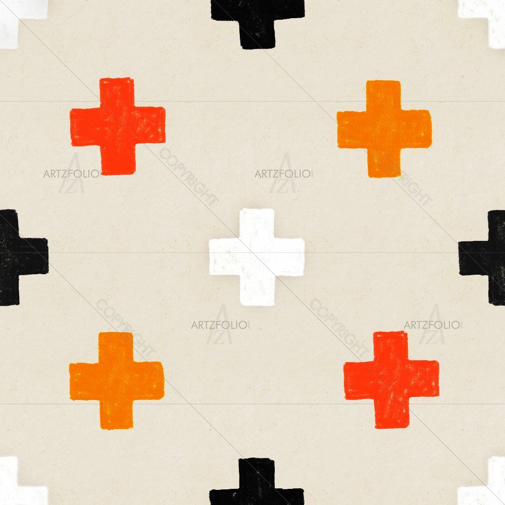 Hand Drawn Geometric Pattern D2 — custom-size art design 5015149