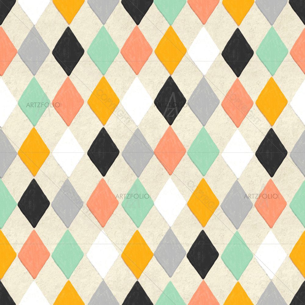 Colorful Geometric Pattern D2 — custom-size art design 5015150