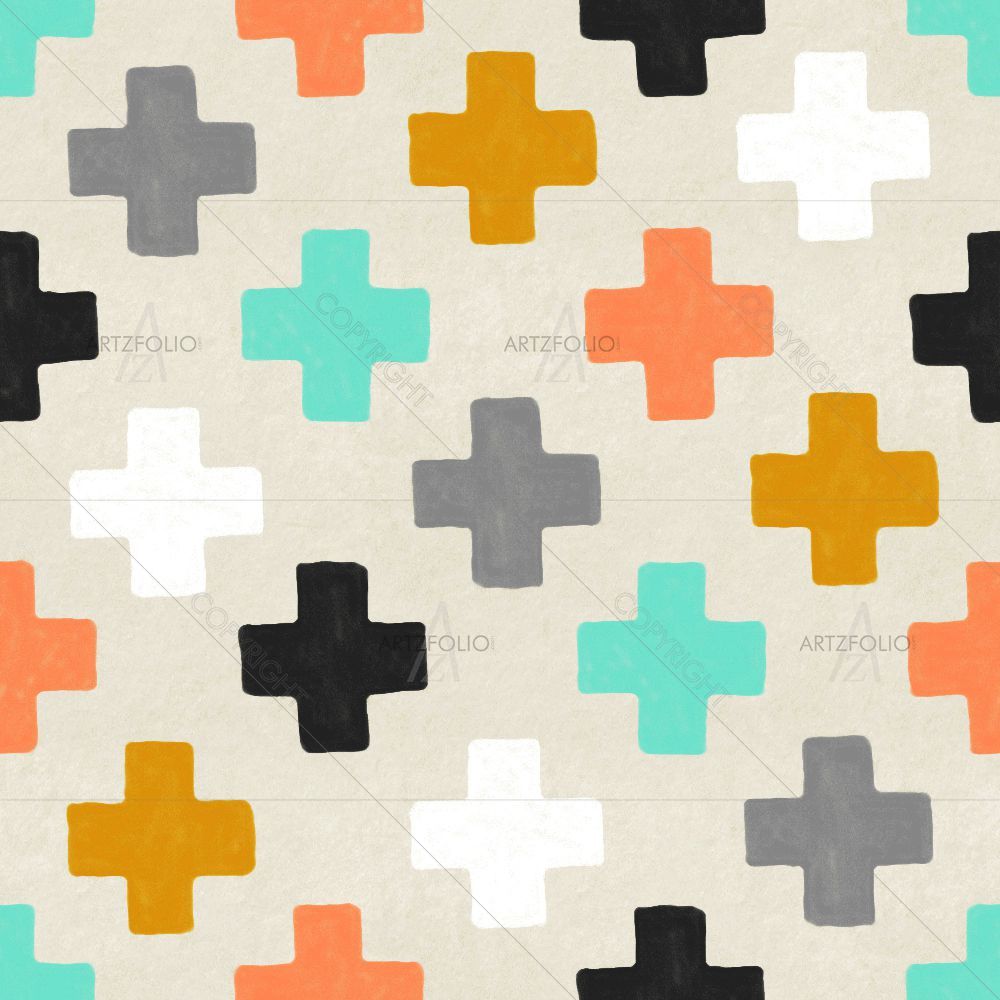 Hand Drawn Geometric Pattern D3 — custom-size art design 5015151