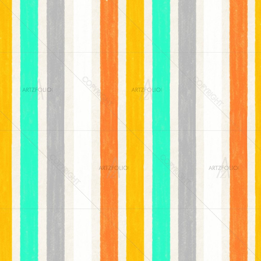 Hand-Drawn Colorful Stripes D2 — custom-size art design 5015158
