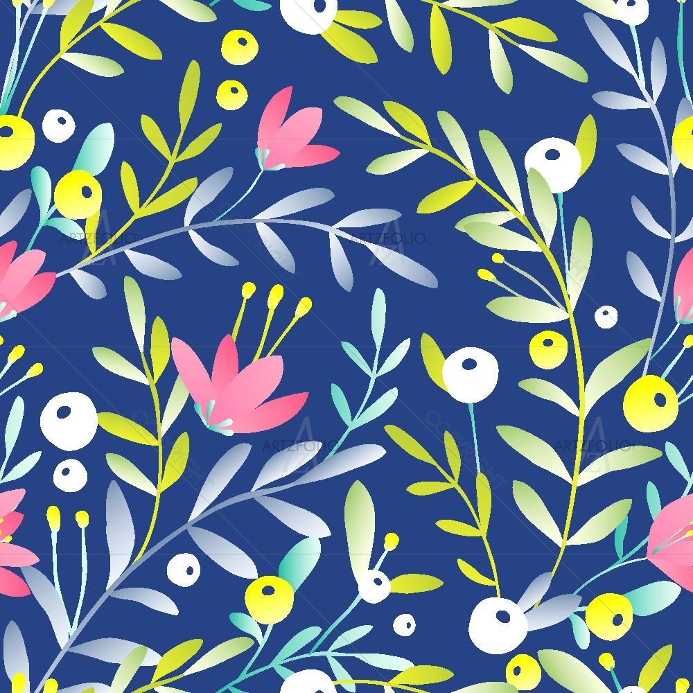 Floral Pattern D4 — custom-size art design 5015176