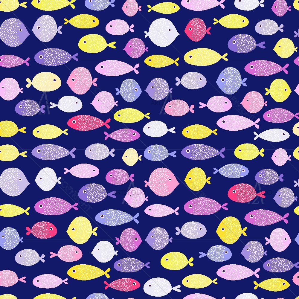 Fish Pattern D4 — Animals custom art by ArtzFolio