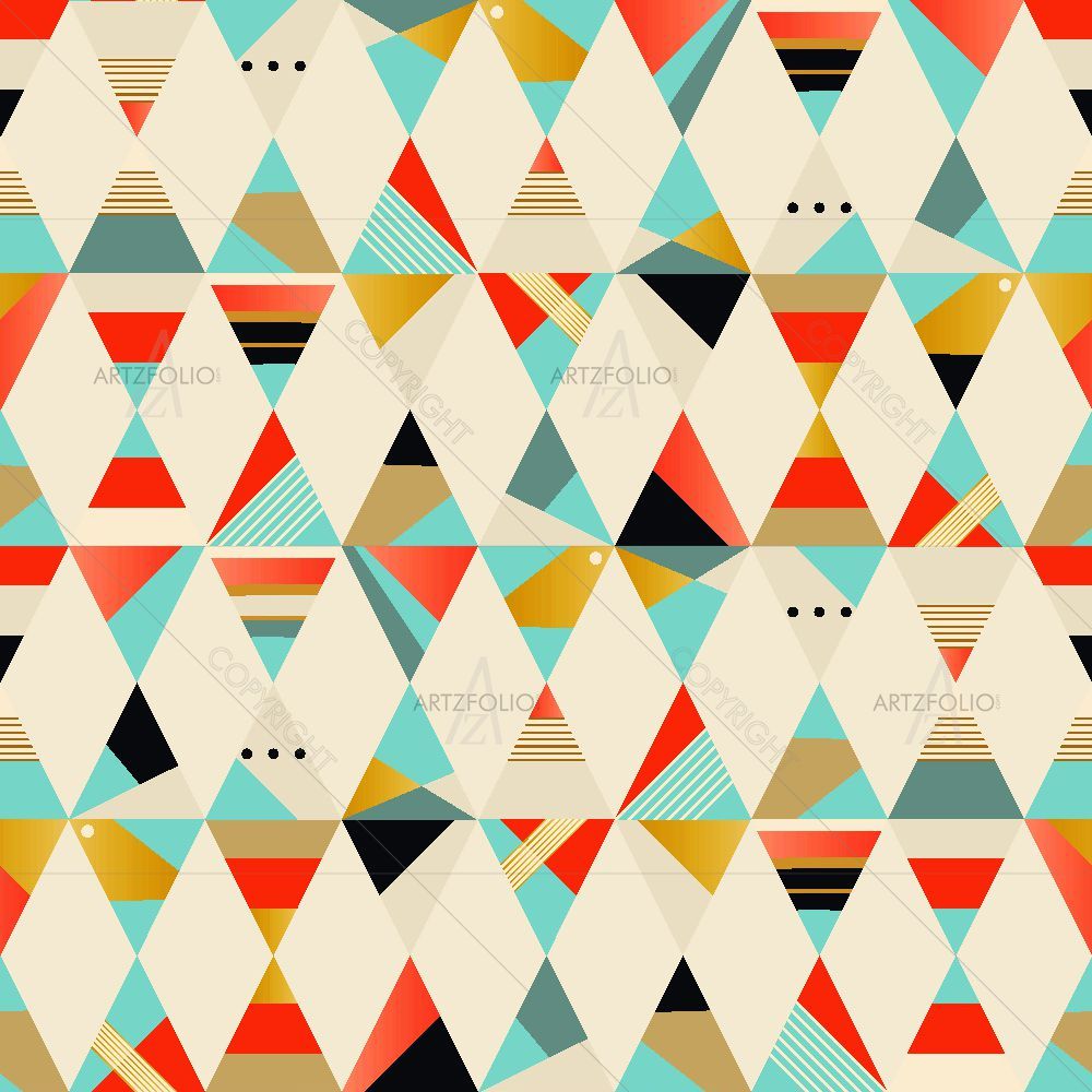Geometric Pattern D13 — Abstract custom art by ArtzFolio