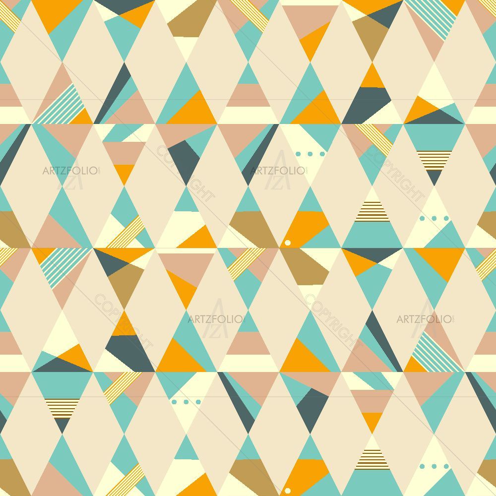 Geometric Pattern D14 — Abstract custom art by ArtzFolio