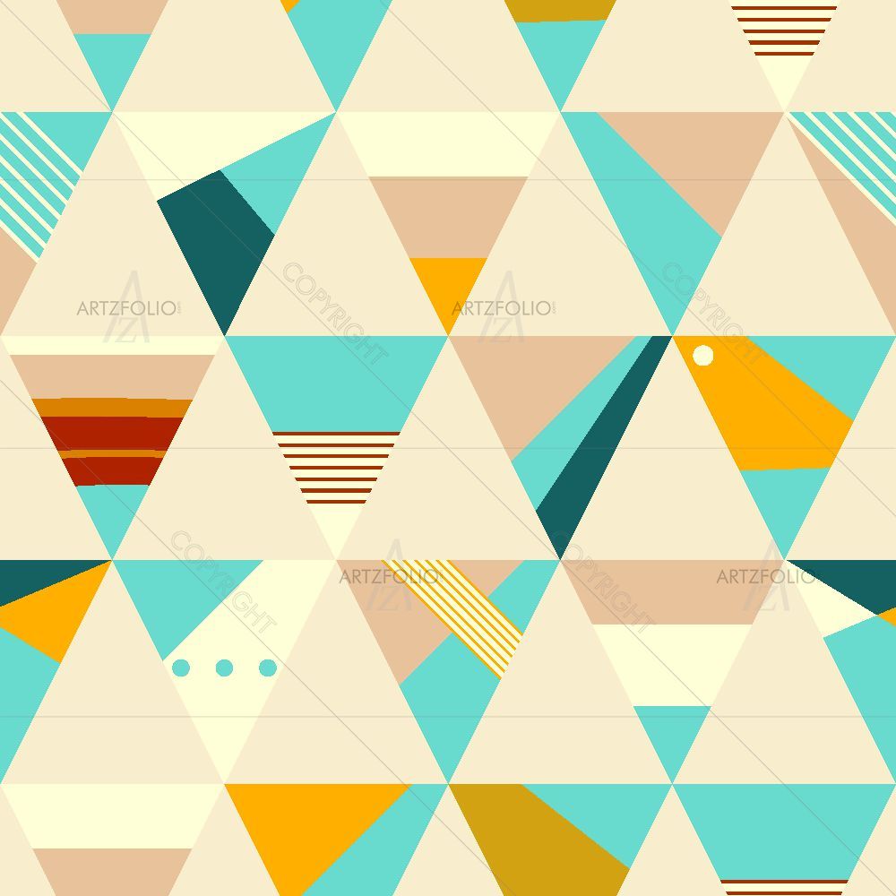 Geometric Pattern D15 — Abstract custom art by ArtzFolio