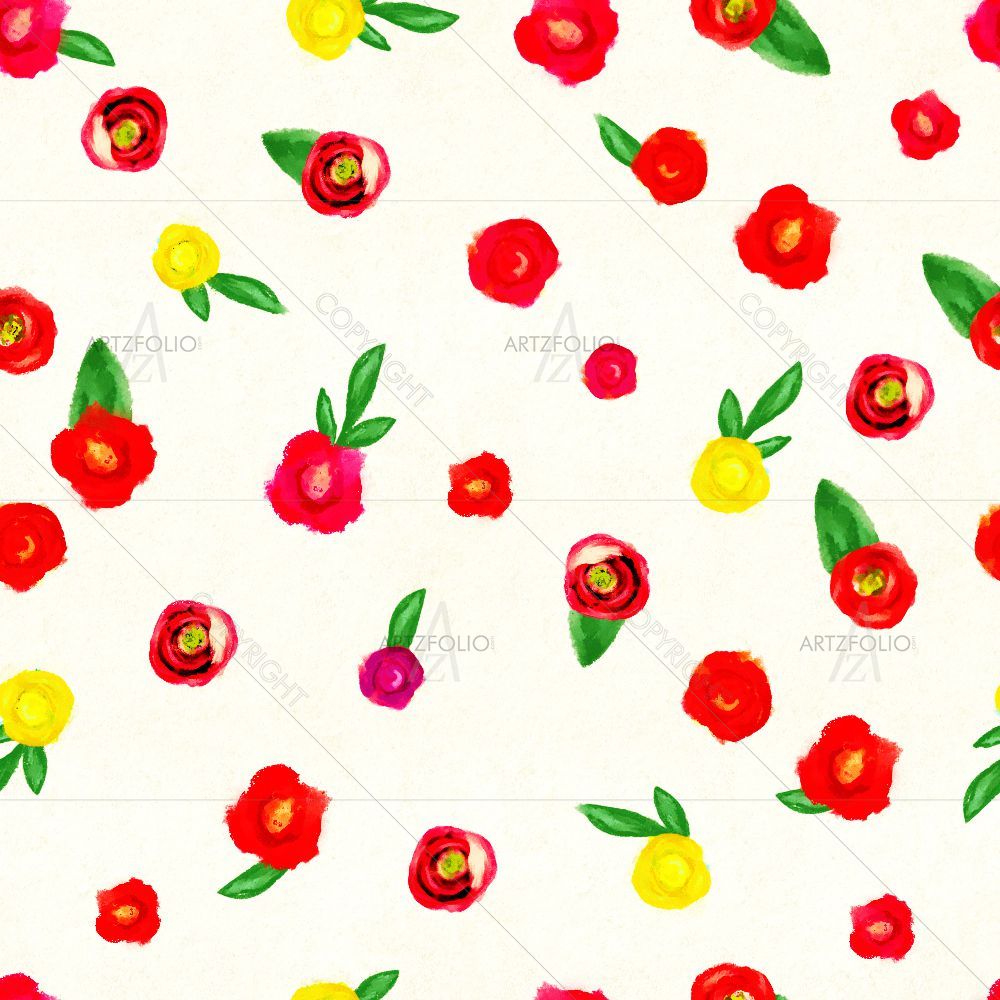 Hand-Drawn Flowers D2 — Botanical custom art by ArtzFolio