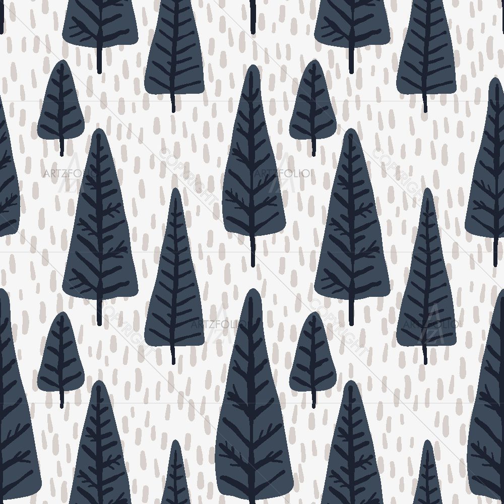 Christmas Tree Pattern D5 — Devotional custom art by ArtzFolio