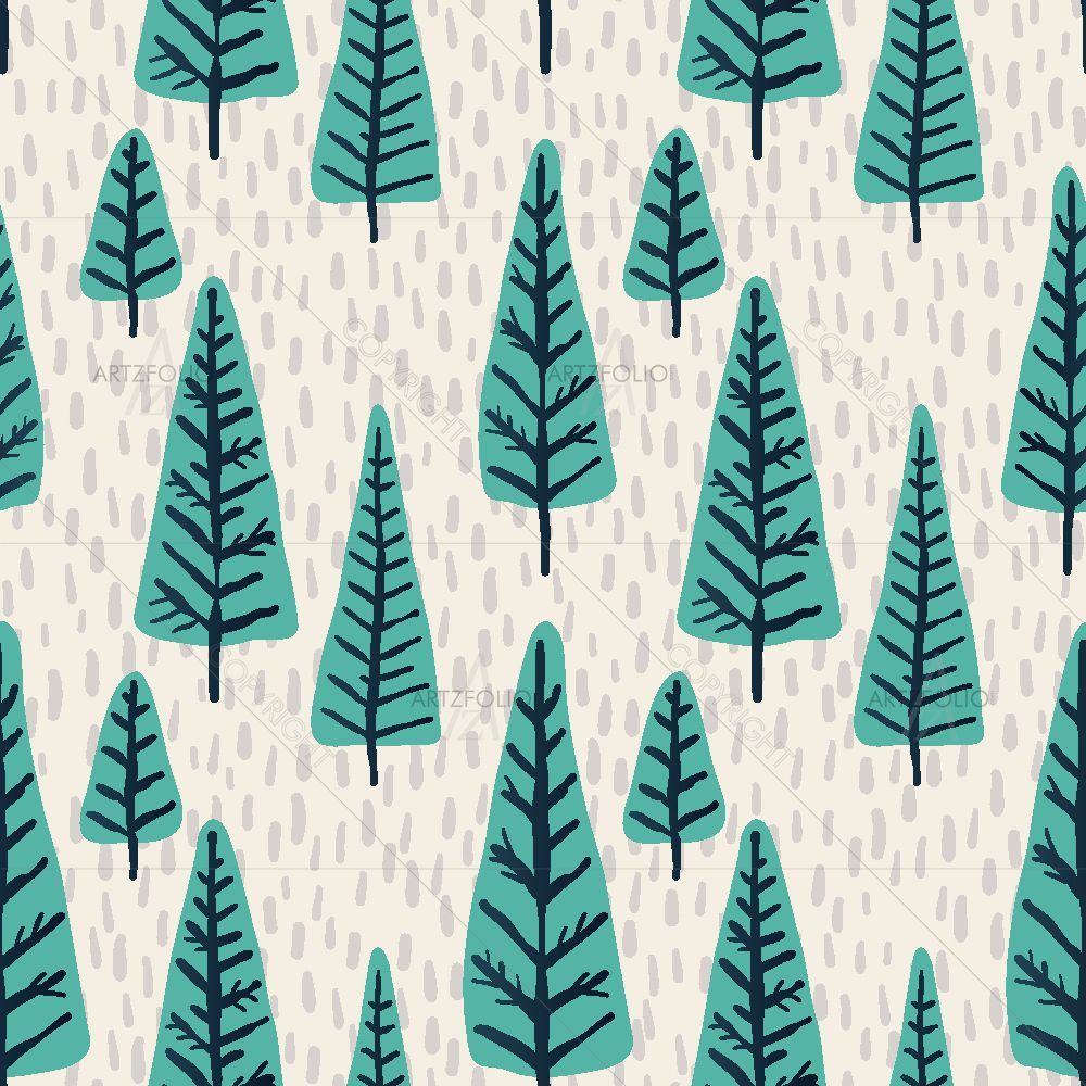 Christmas Tree Pattern D8 — custom-size art design 5015207