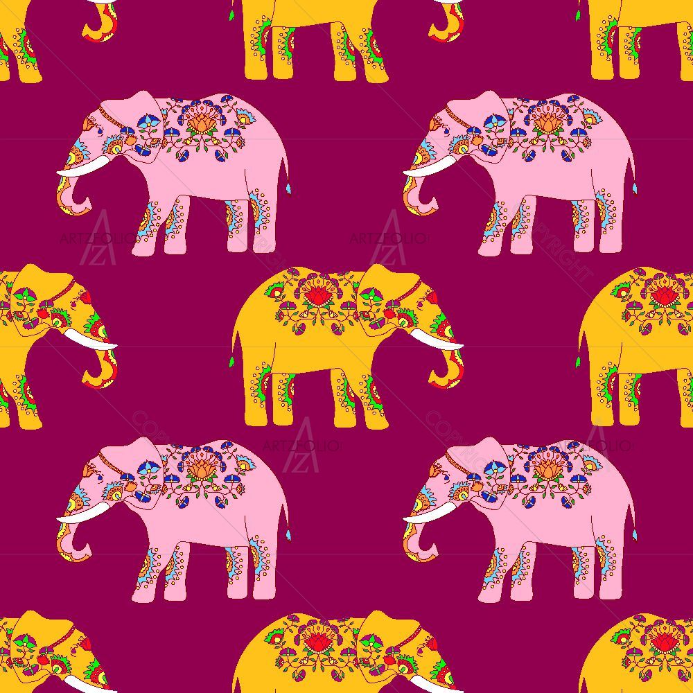 Indian Elephant Festival, Jaipur — Devotional custom art by ArtzFolio