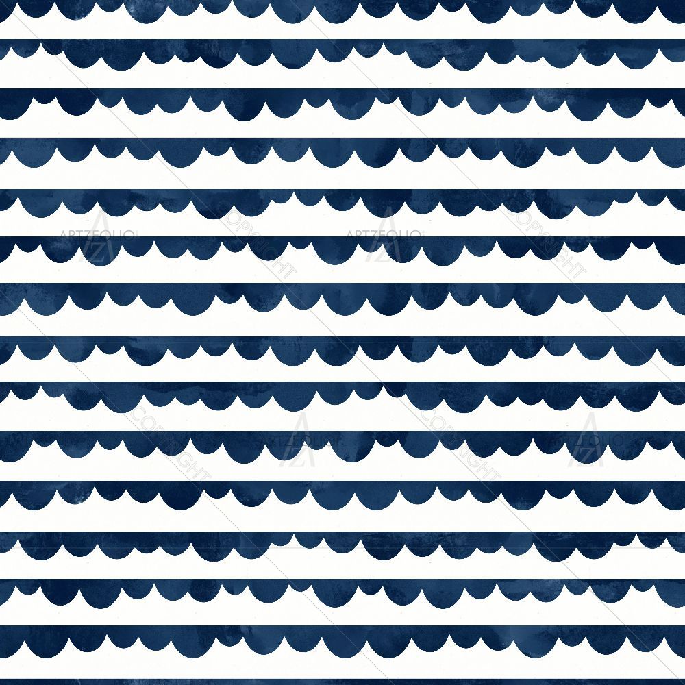 Abstract Blue Shapes — custom-size art design 5015255