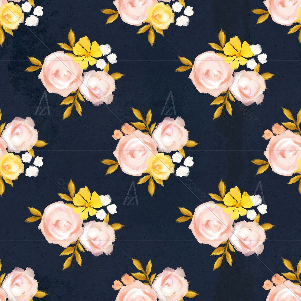 Floral Pattern D5 — Botanical custom art by ArtzFolio
