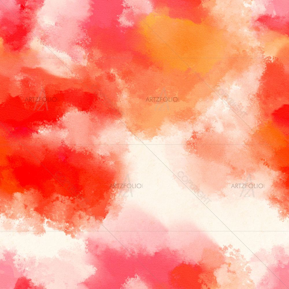 Red Watercolor Wash — Abstract custom art by ArtzFolio