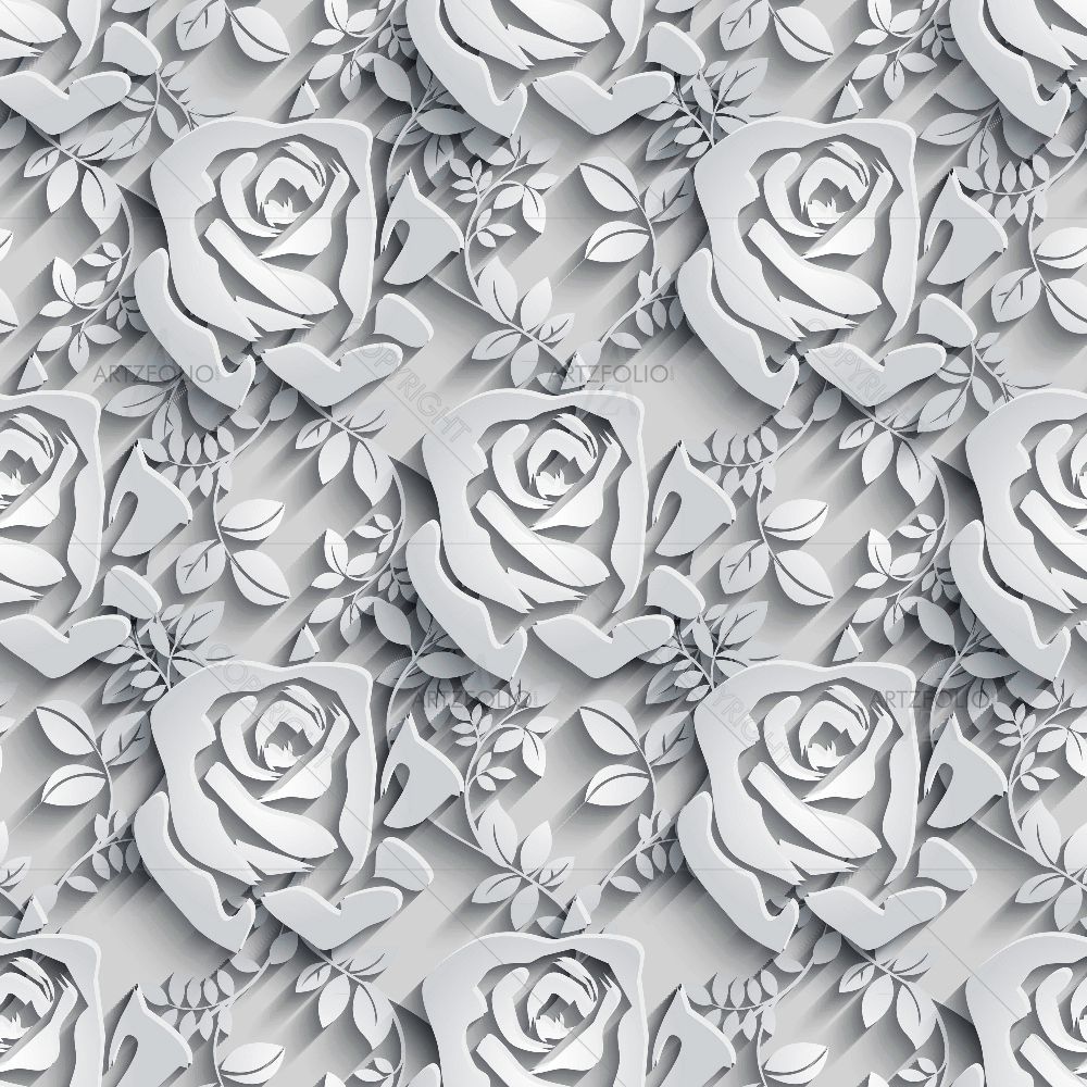 Floral Pattern D8 — custom-size art design 5015279