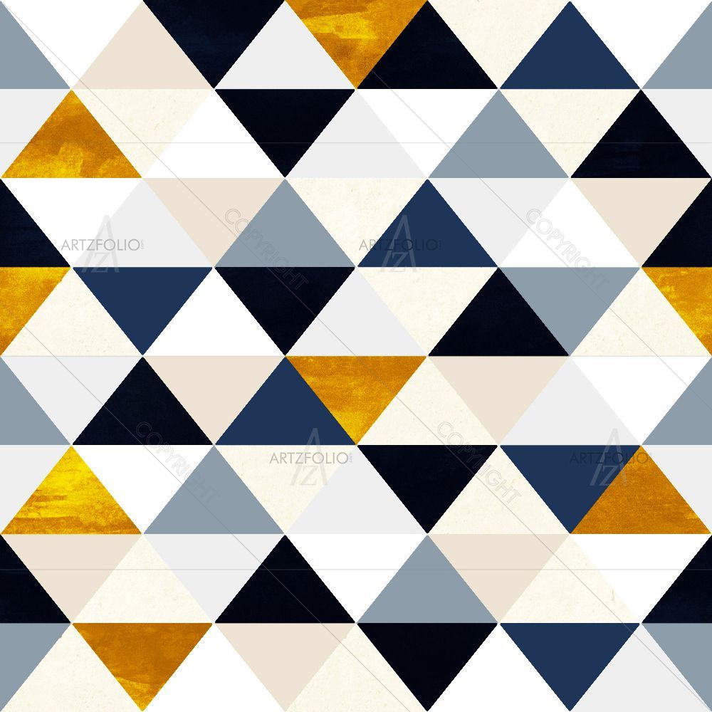 Dark Triangles D2 — Abstract custom art by ArtzFolio