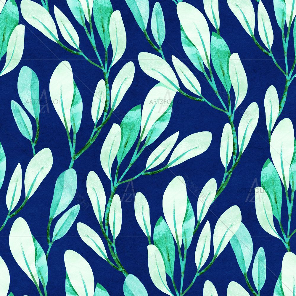 Floral Botanical Pattern D13 — Botanical custom art by ArtzFolio