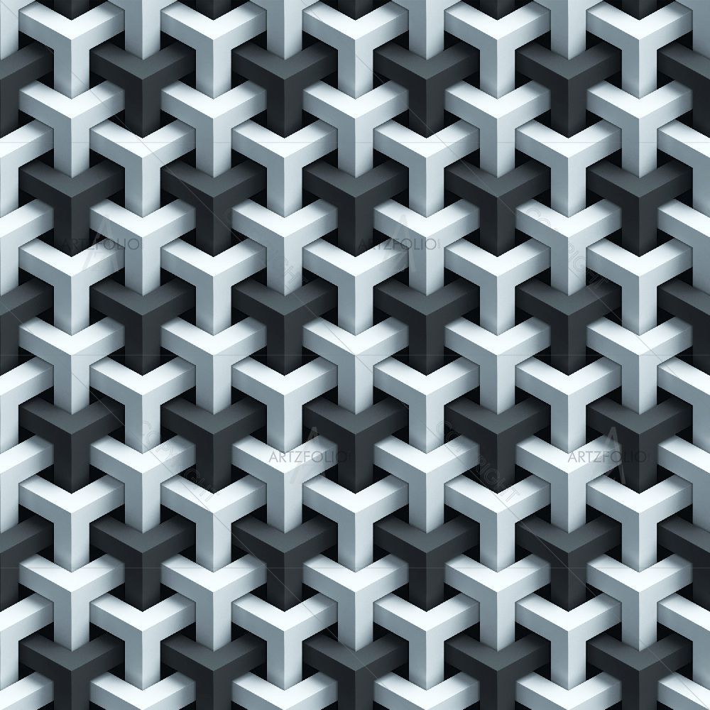 3D Abstract Geometric Pattern — custom-size art design 5015312