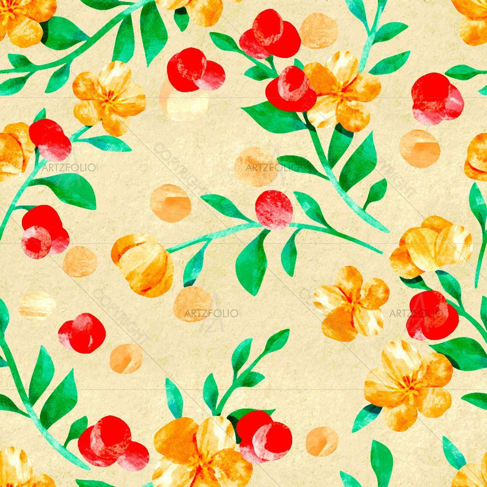 Floral Art D2 — custom-size art design 5015329