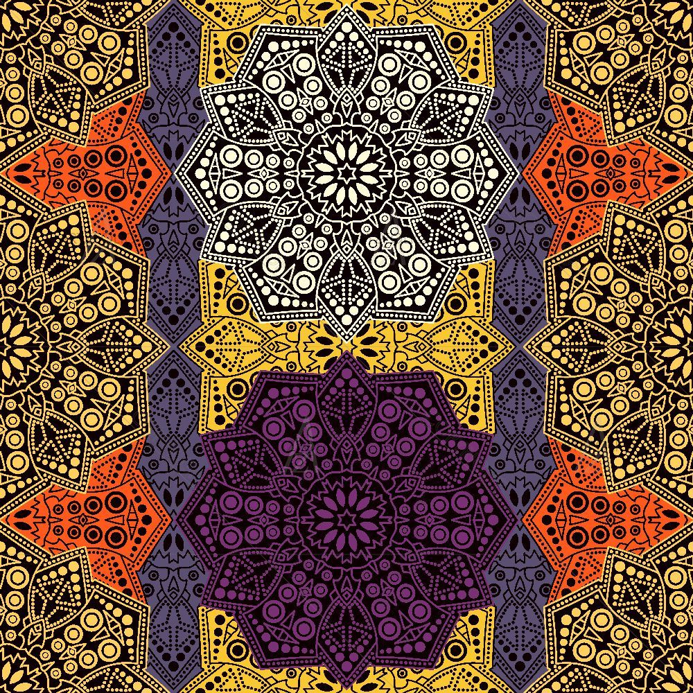 Ethnic Vintage Pattern D1 — Devotional custom art by ArtzFolio