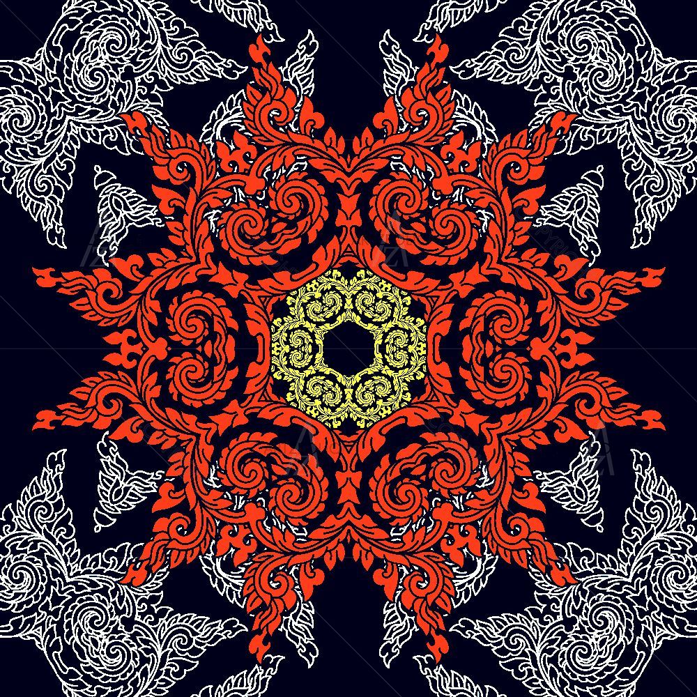 Vintage Ethnic Motif D1 — Devotional custom art by ArtzFolio