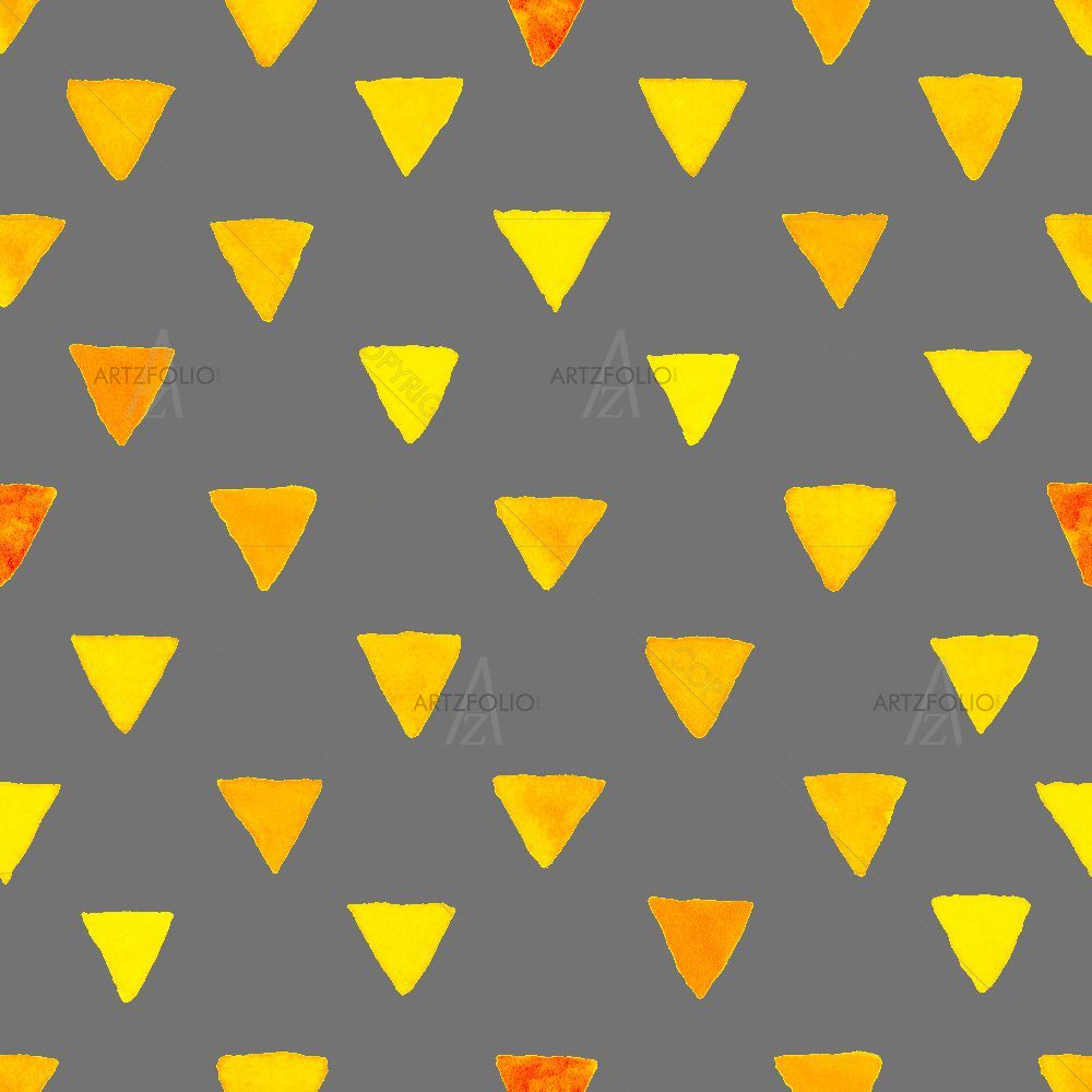 Yellow Watercolor Pattern — custom-size art design 5015351