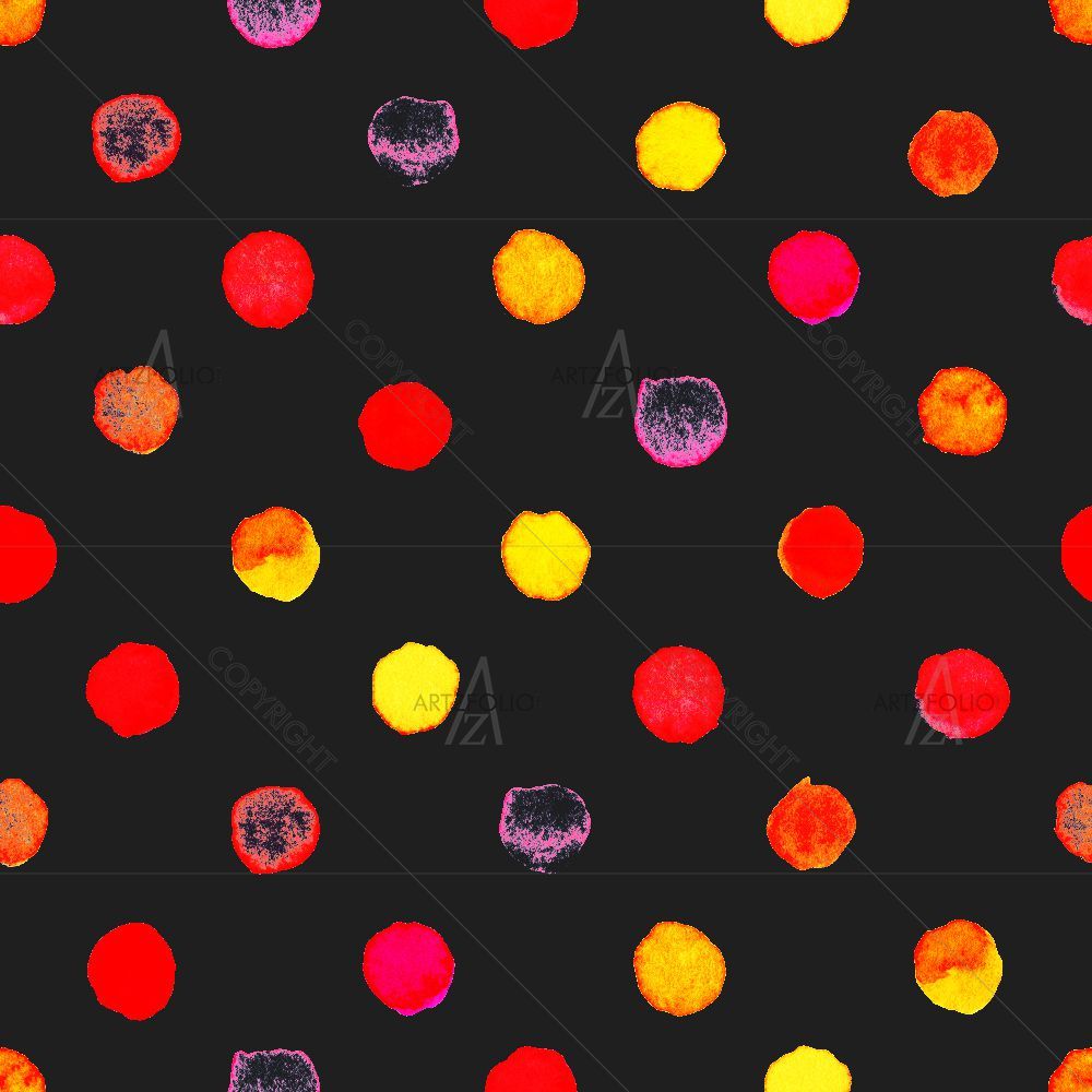Watercolor Circles D8 — Abstract custom art by ArtzFolio
