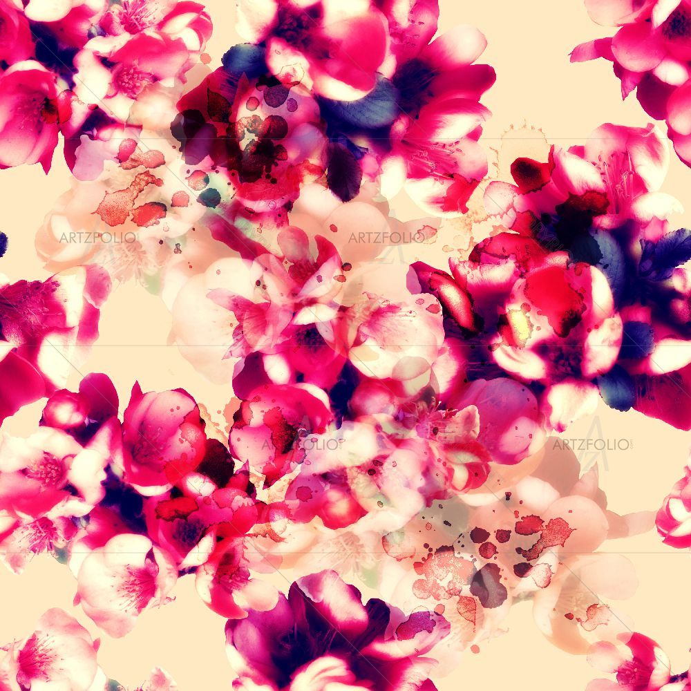 Watercolor Flowers D24 — Botanical custom art by ArtzFolio
