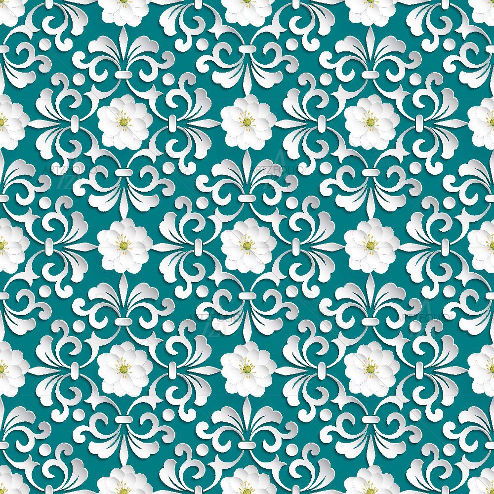 3D Floral Elements — custom-size art design 5015363