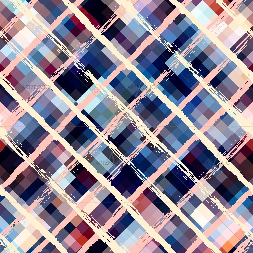 Diagonal Geometric Pattern — custom-size art design 5015370