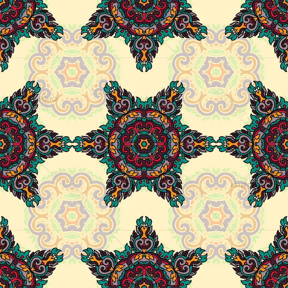 Vintage Ethnic Motif D2 — Devotional custom art by ArtzFolio