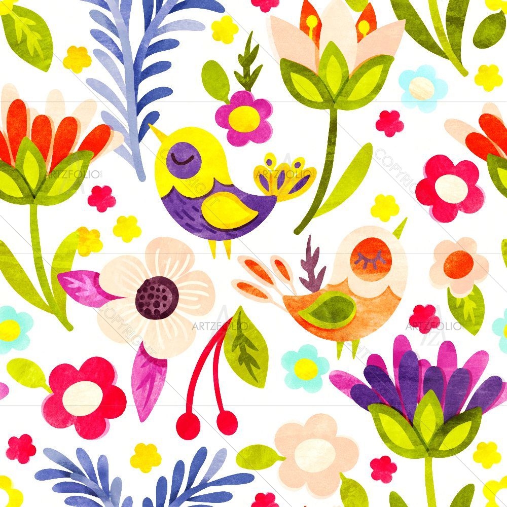 Floral Art D3 — custom-size art design 5015399