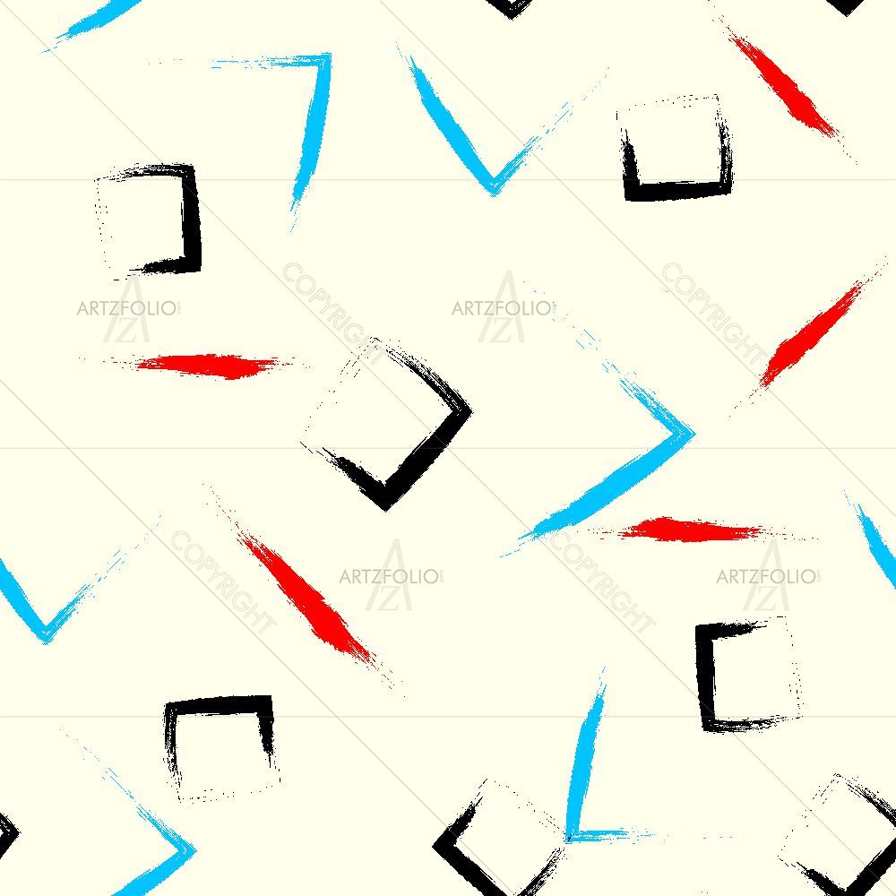 Colorful Geometric Strokes — custom-size art design 5015425