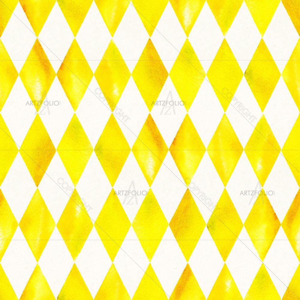 Yellow Geometric Pattern — Abstract custom art by ArtzFolio