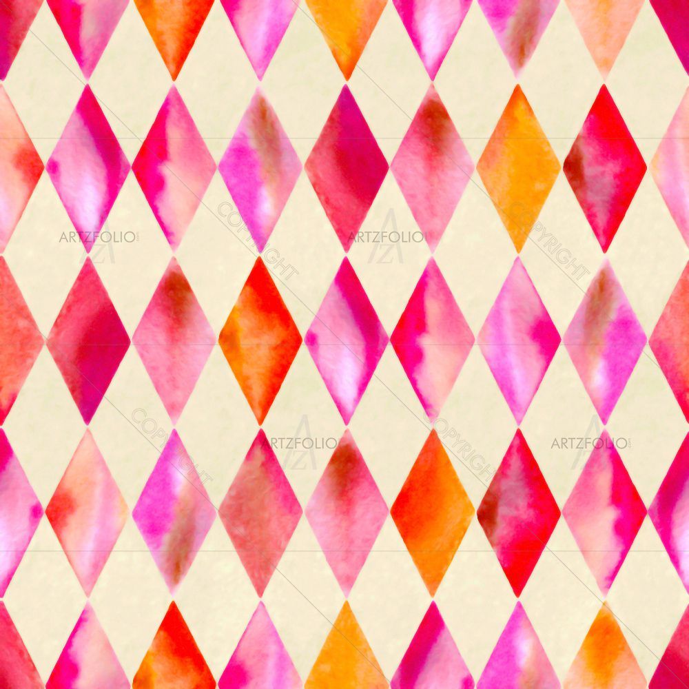 Watercolor Geometric Style D2 — Abstract custom art by ArtzFolio