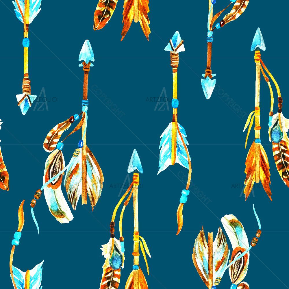 Watercolor Arrows D3 — Arrows custom art by ArtzFolio
