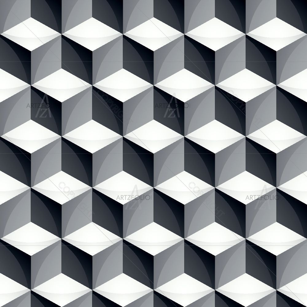 3D Geometric Cubes D4 — custom-size art design 5015484