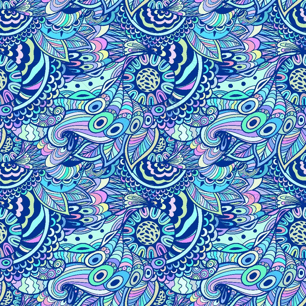 Colorful Zentangle Doodle — custom-size art design 5015488