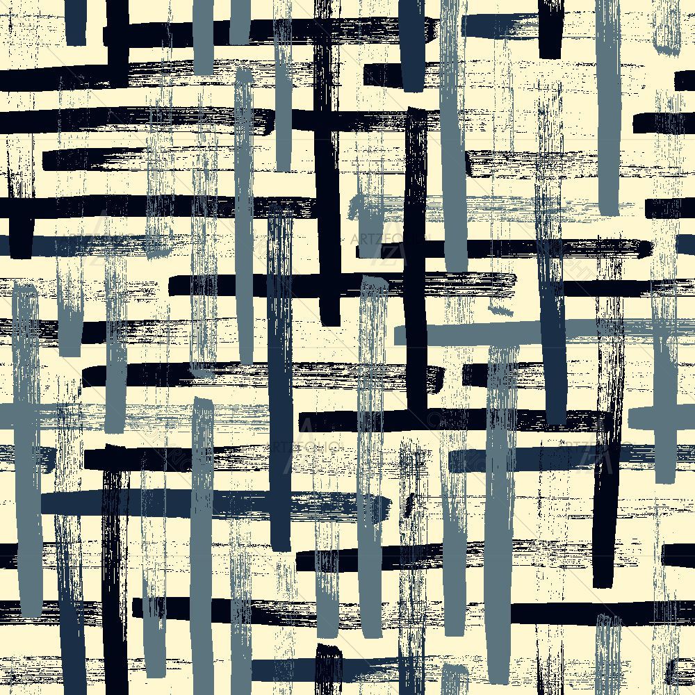 Hand Drawn Crossed Lines — Abstract custom art by ArtzFolio