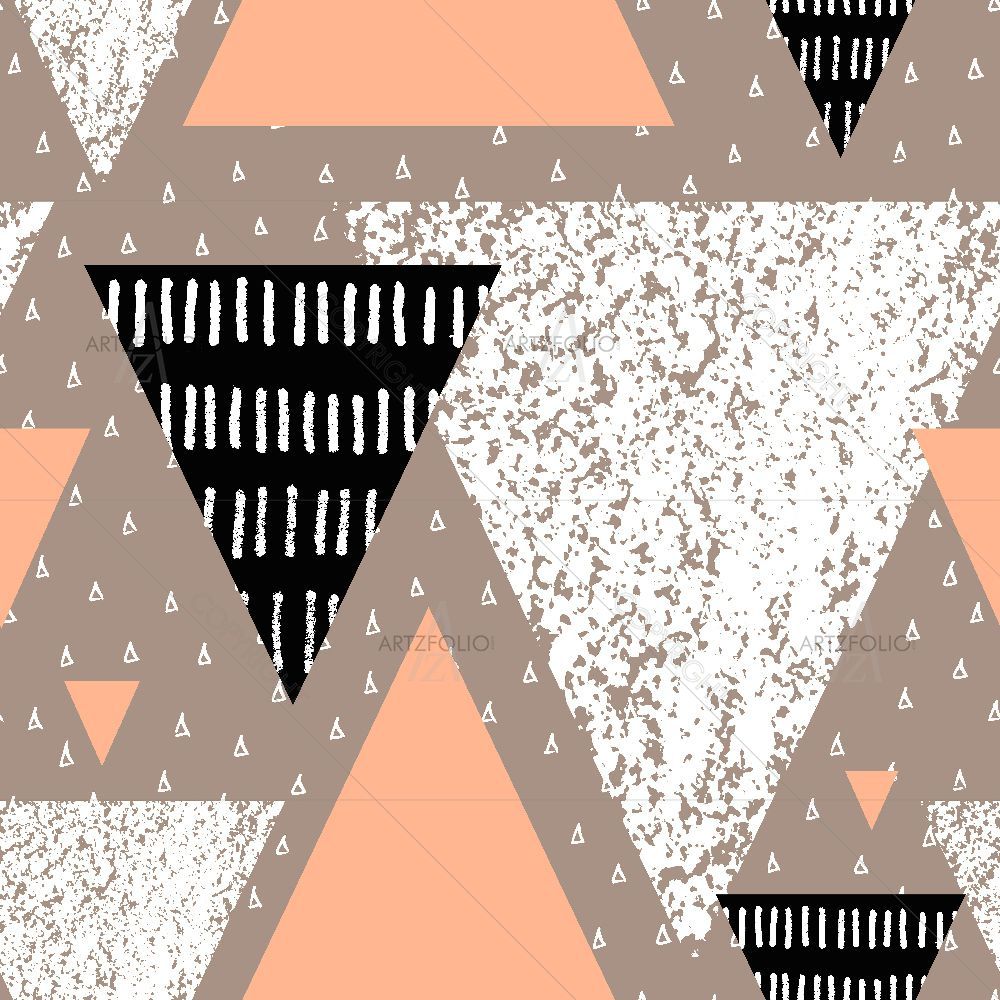 Modern Abstract Triangles — custom-size art design 5015500