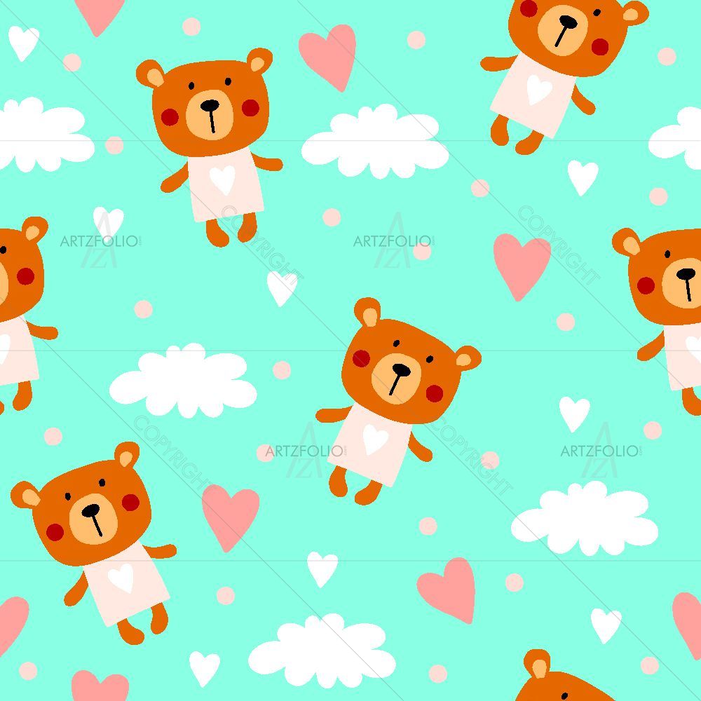 Teddy Bear D1 — Animals custom art by ArtzFolio