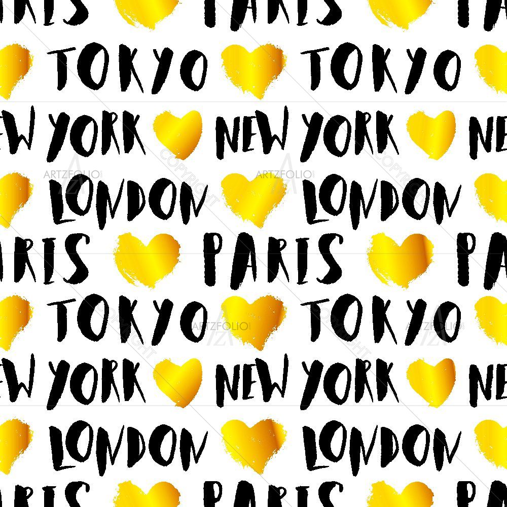 Travel Repeat Typography — custom-size art design 5015509