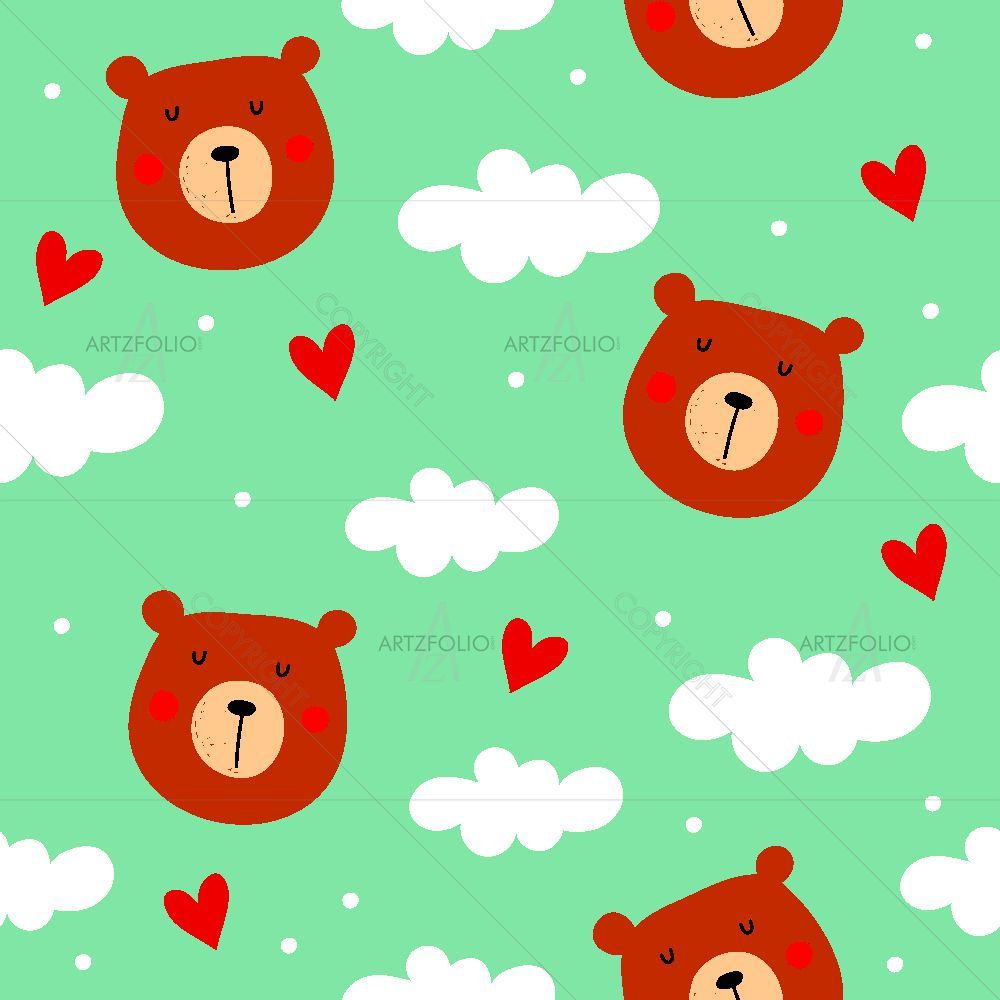 Teddy Bear D2 — custom-size art design 5015512