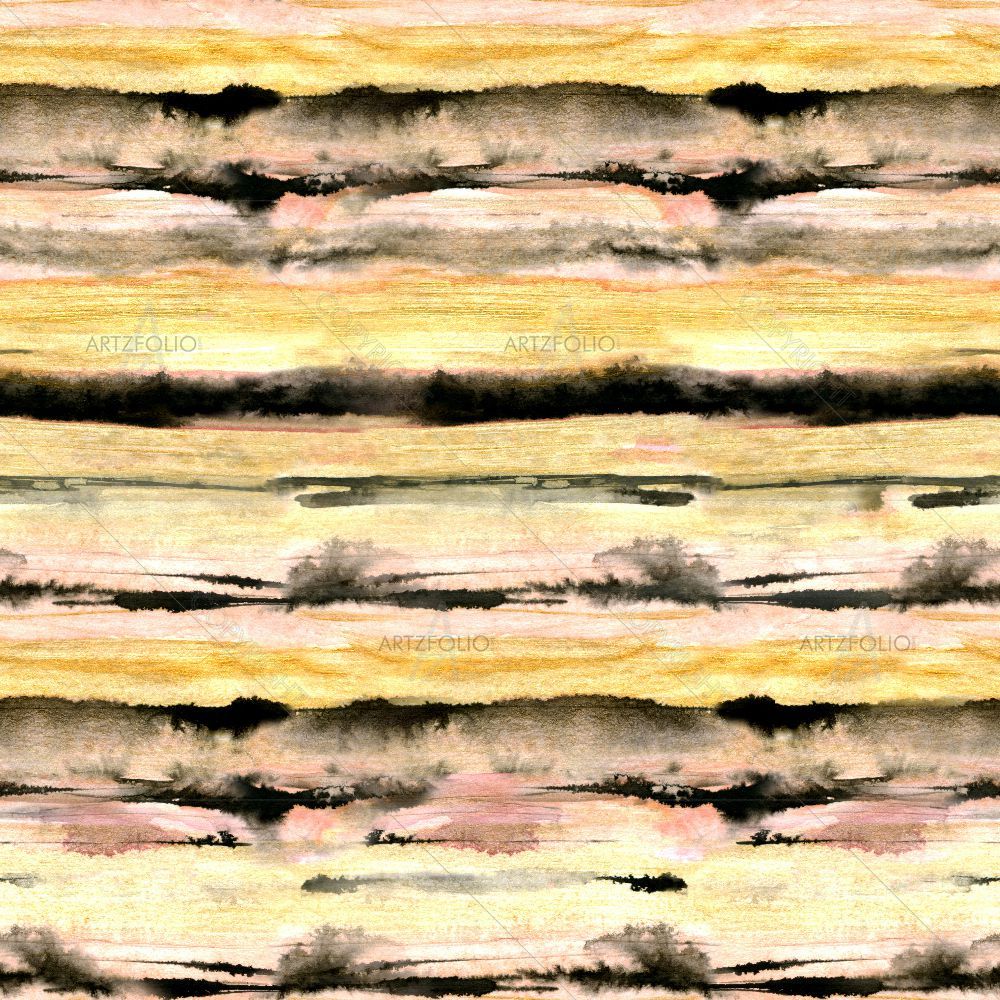 Abstract Pink Golden Stripes — custom-size art design 5015526