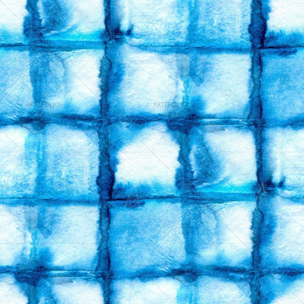Shibori Indigo Colors D1 — custom-size art design 5015527