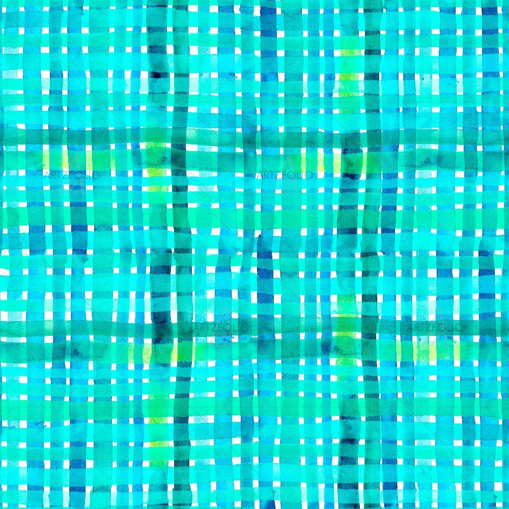 Blue Stripes Pattern — Abstract custom art by ArtzFolio