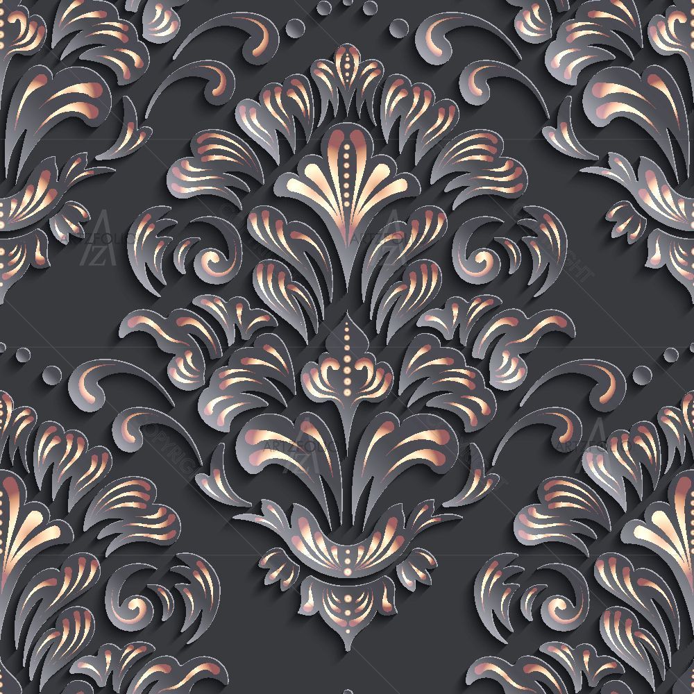 3D Damask — custom-size art design 5015541