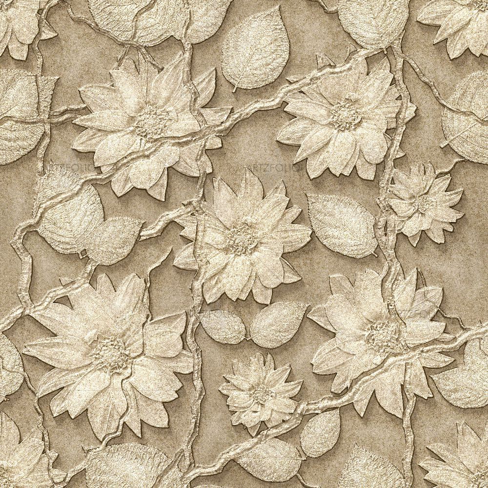 3D Flowers Pattern D3 — custom-size art design 5015544